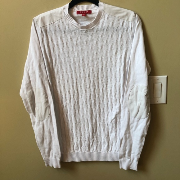 Guess men’s white sweater new - Picture 1 of 8